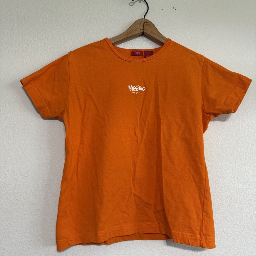 Mossimo T-Shirt Women's Size Medium Orange VTG Cotton Short Sleeve Casual Tee